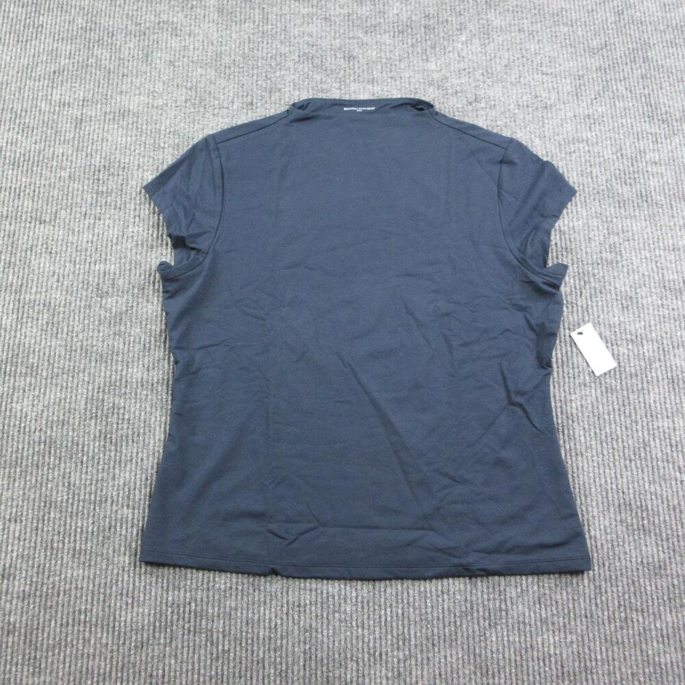 Banana Republic Shirt Womens XL Blue Soft Stretch Crew Neck Slim T-Shirt NWT